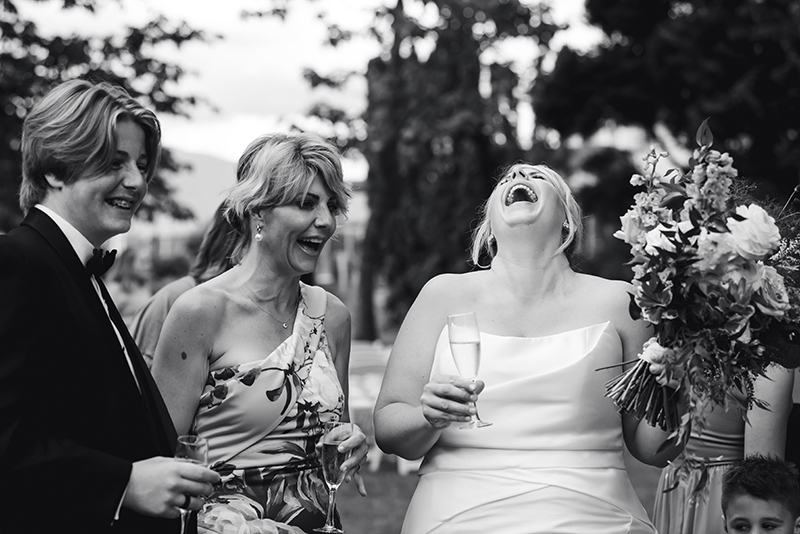 jericho tennis club, joy, laughing bride, wedding dress